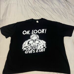 Gildan Black and White Graphic Men's Tee